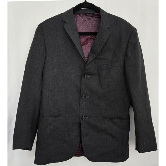 Vintage Alexandre London Blazer Jacket Mens‎ 36R Gray Made in England MILIUM